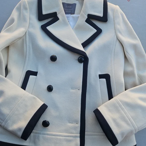J. Crew Cream and Black Utility Jacket - Picture 13 of 14